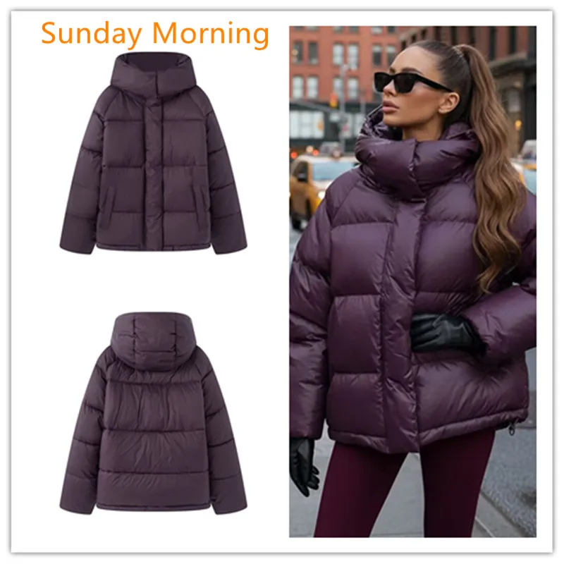 

Fashionable Korean Hooded Cotton Jacket Temperament Commuting Style Long Sleeved Versatile Winter European And American Style