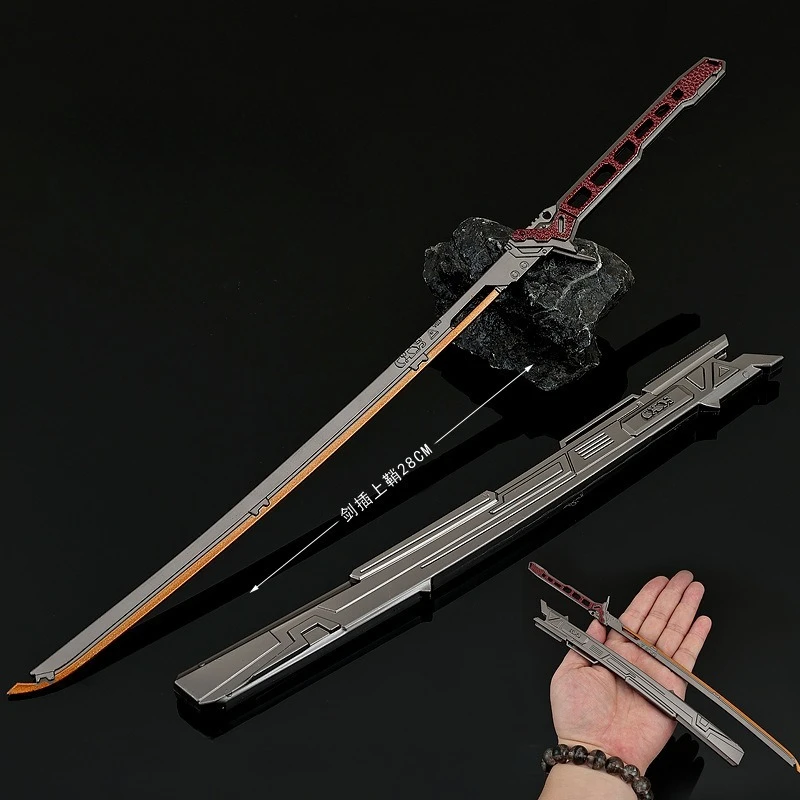 Juego de ruptura de Arena de 30cm/11,81 pulgadas, modelos periféricos, adornos artesanales de Metal, adornos térmicos de guerreros, regalos para niños, pantalla de escritorio