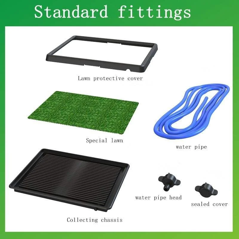 Pet Grass Toilet Portable Pet Urinal with Drainage for Dogs Indoor Outdoor Dog Potty Puppy Potty Training Grass Waste Disposal G view 5