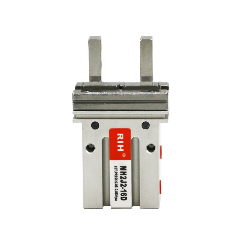 MH2J2-16D سلسلة هوائية الألومنيوم الهواء الموازي إصبع المشبك اسطوانة الهواء القابض