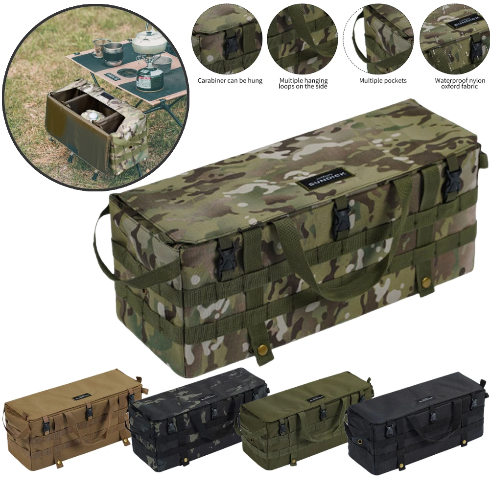 Tactical Molle Pouch Storage Bag Hanging Pocket for Desk Side EDC Gadget Hunting Pouch Waterproof Camping Bags Outdoor Equipment