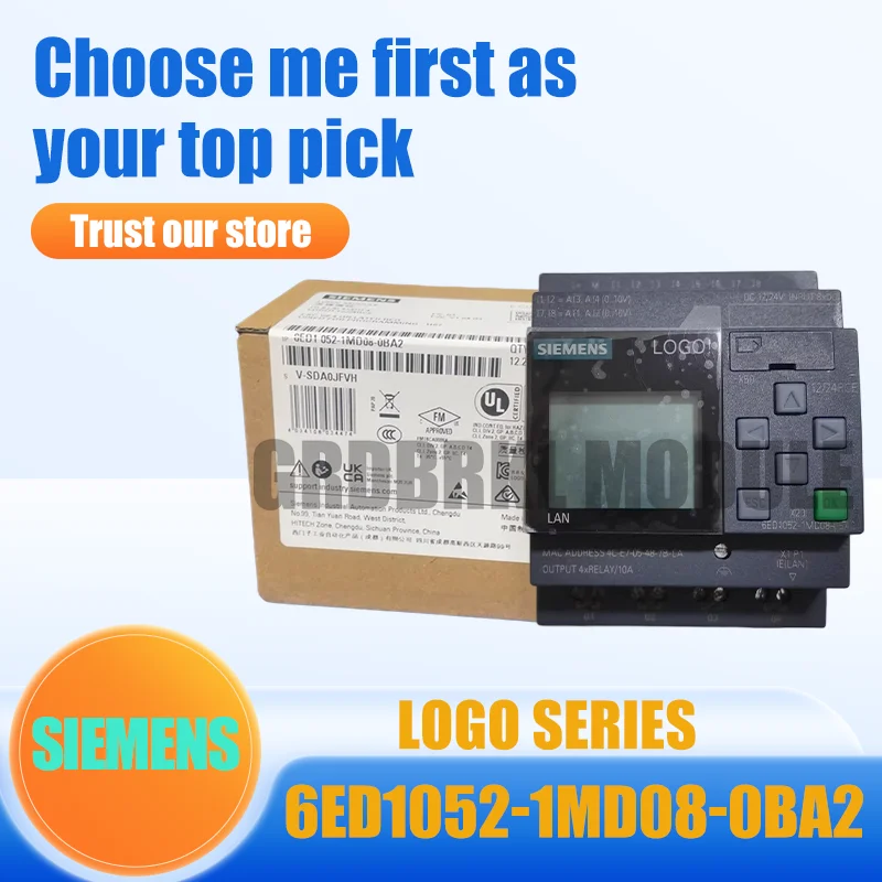 

Brand New Original SIEMENS 6ED1052-1MD08-0BA2 6ED1 052-1MD08-0BA2 LOGO! Logic module