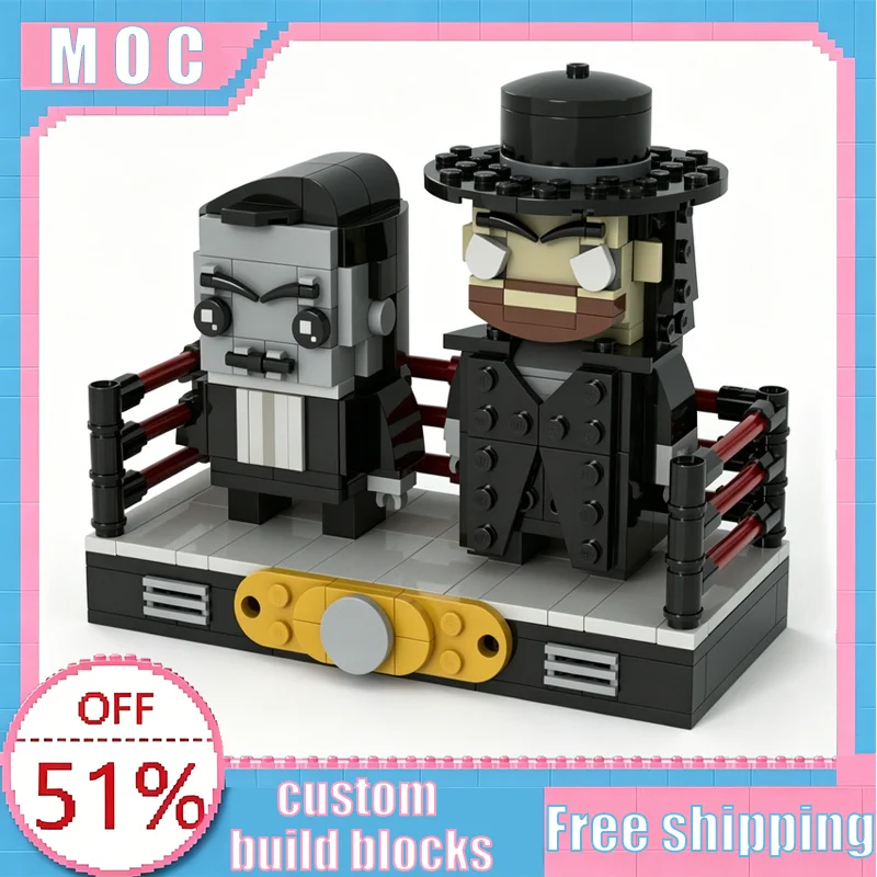331 Teile MOC The Undertaker Wrestling Diorama Set Modell Kreative Bausteine Lernspielzeug Display Geschenke