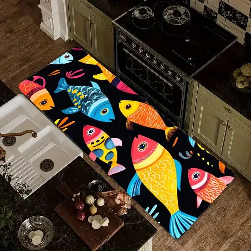 Keukenloper met nautische visp - Commercial Kitchen Mats Anti Fatigue recensie en prijs