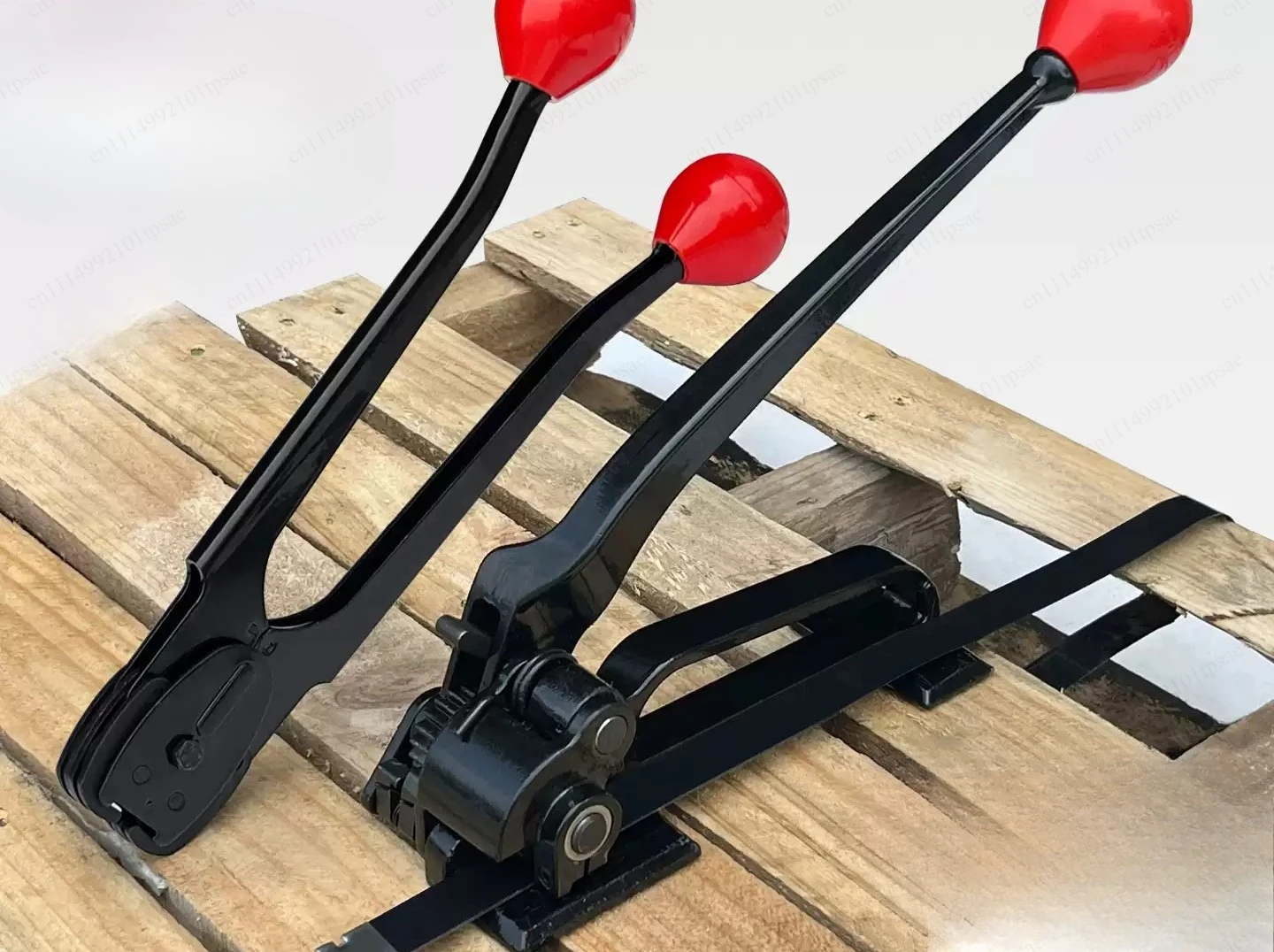 Manual Steel Strapping Tool, Combination Tensioner Sealer for Iron Straps, One-Pack Strapping Machine with Seal