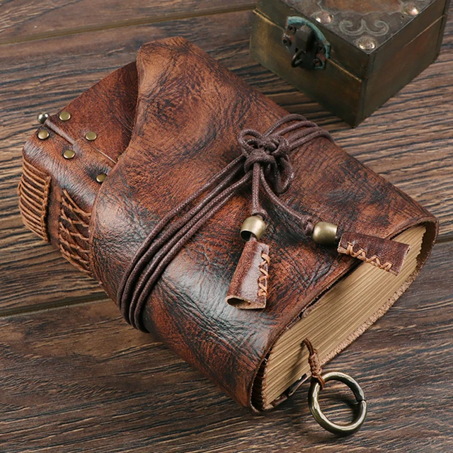 100% prawdziwa skóra ręcznie robiona A4 A5 A6 w stylu Vintage Retro dziennik podróży pamiętnik notatnik urodzinowy prezent na walentynki