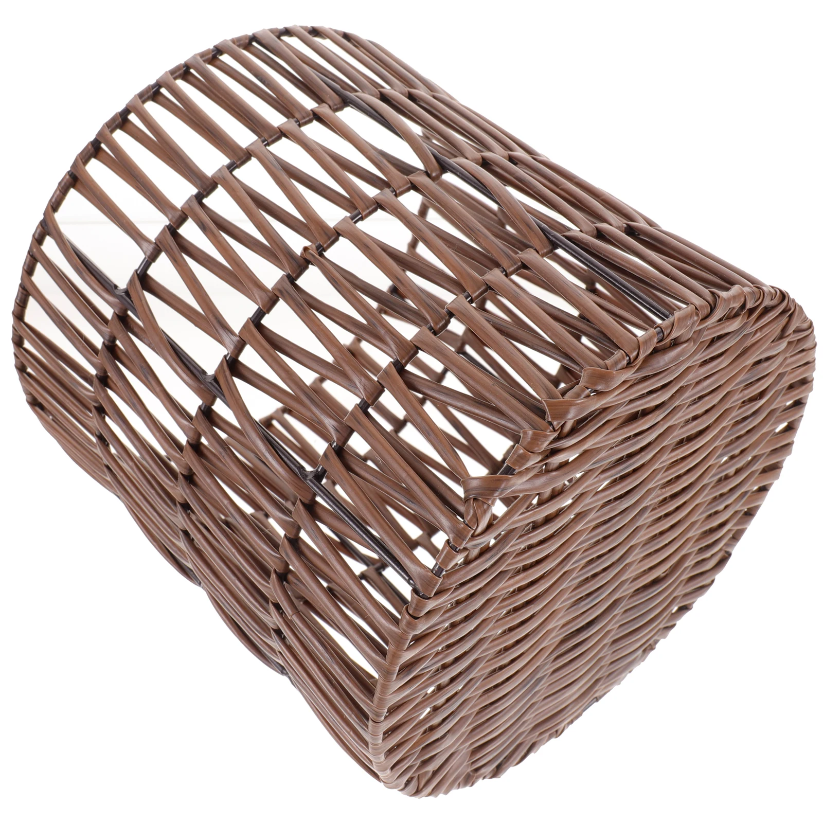 

Woven Storage PP+Iron Small Trash Can Storage Baskets For Organizing Multi-Scene Home Office Organizer Plastic