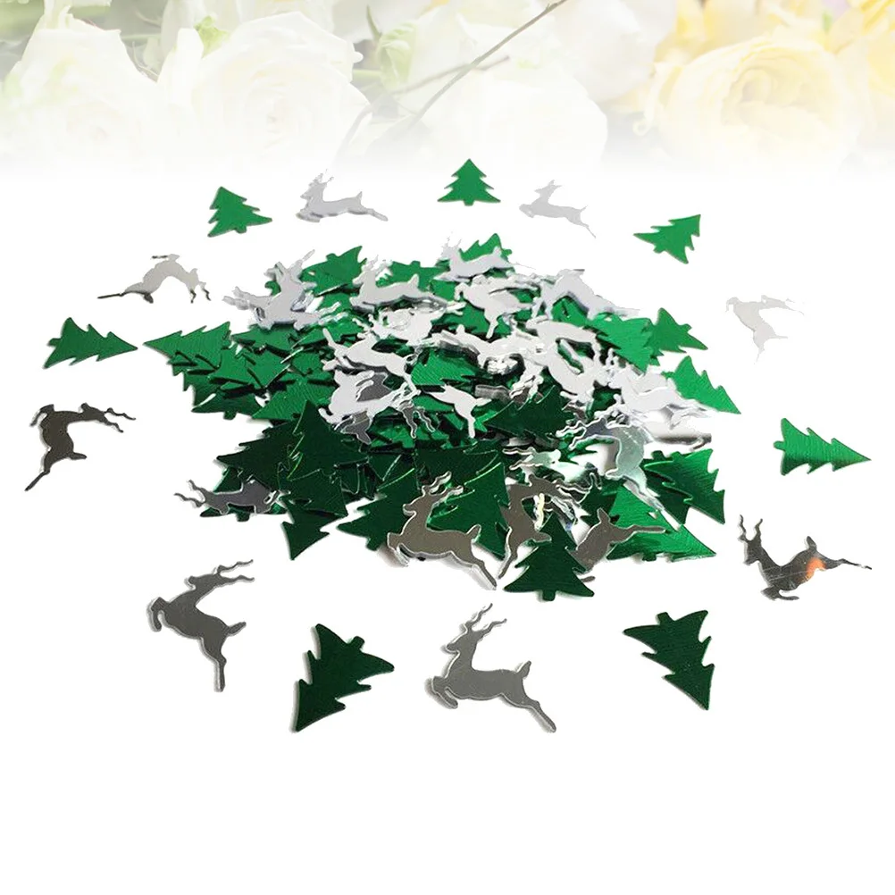 

Christmas Elk Confetti Shiny Plastic Reindeer Table Confetti Holiday Party Decoration Winter Wedding Supplies