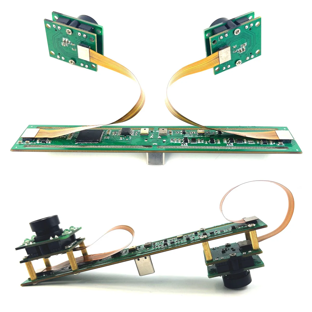 Synchronizowany podwójny obiektyw IMX307 Stereofoniczny moduł kamery UV 1920*1080*2 30fps Synchroniczna ramka Lornetka Kamera internetowa USB 3D