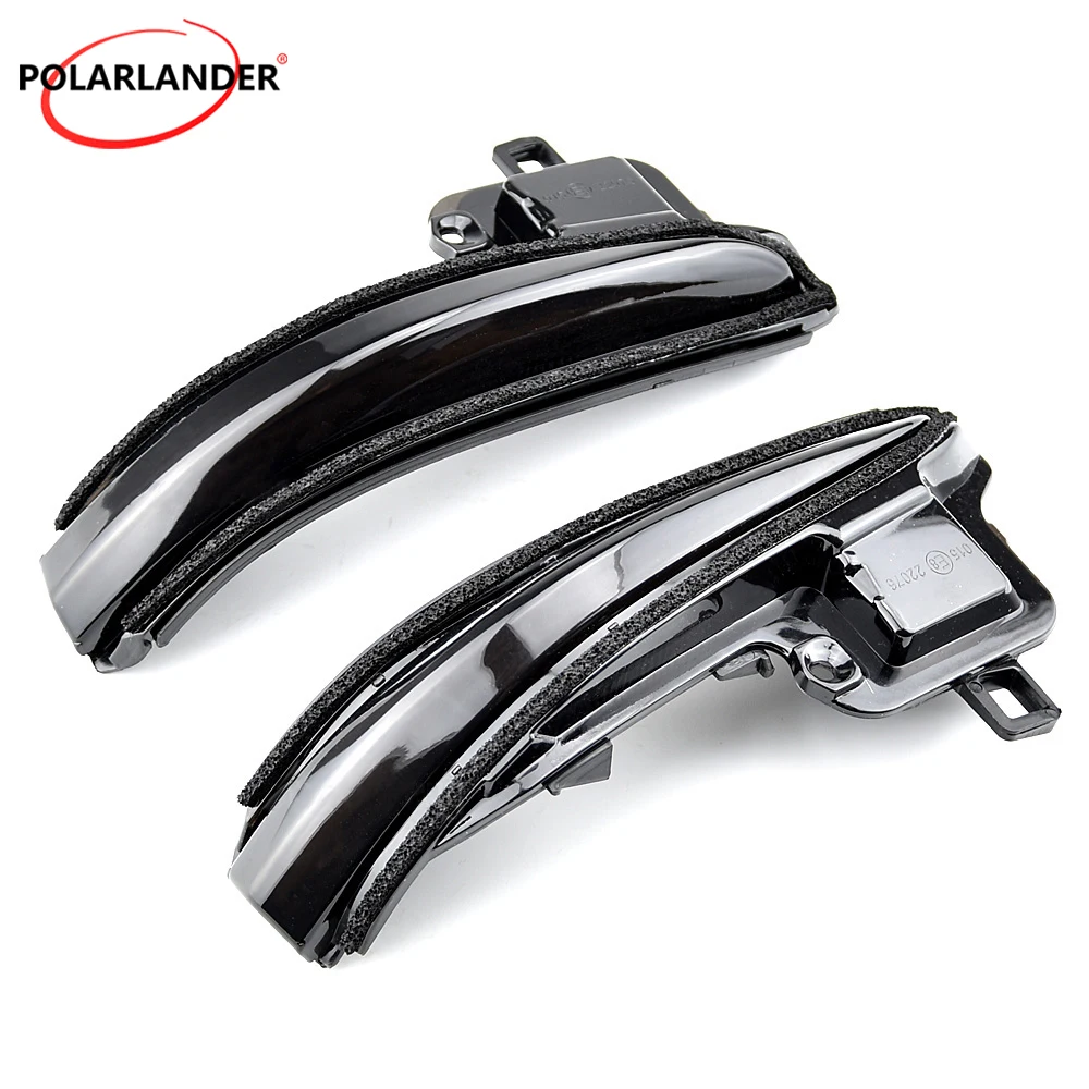 

2Pcs Dynamic Mirror Turn Signal Smoked Yellow Light Fit Models Strong Penetration in Rain/Fog Easy Installation Safe Travel