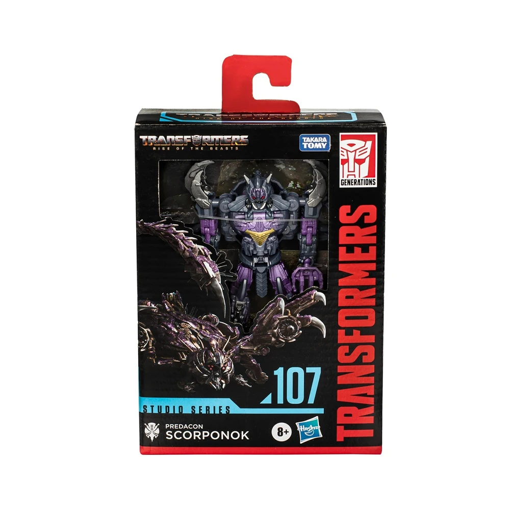 Original Hasbro Transformers Studio Series 107 Deluxe Scorponok Model Toy Action Figure Hobby Gift