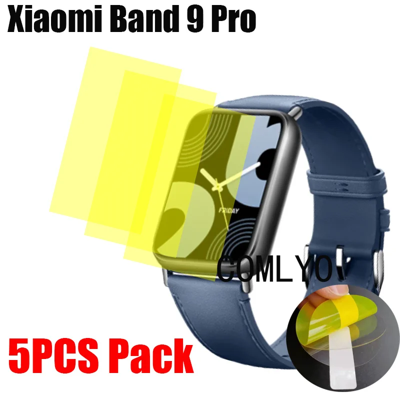 

5 шт. пленка для Xiaomi Watch Band 9 Pro, защитная пленка для экрана, мягкая пленка для умных часов, ультратонкая крышка, HD ТПУ, устойчивая к царапинам