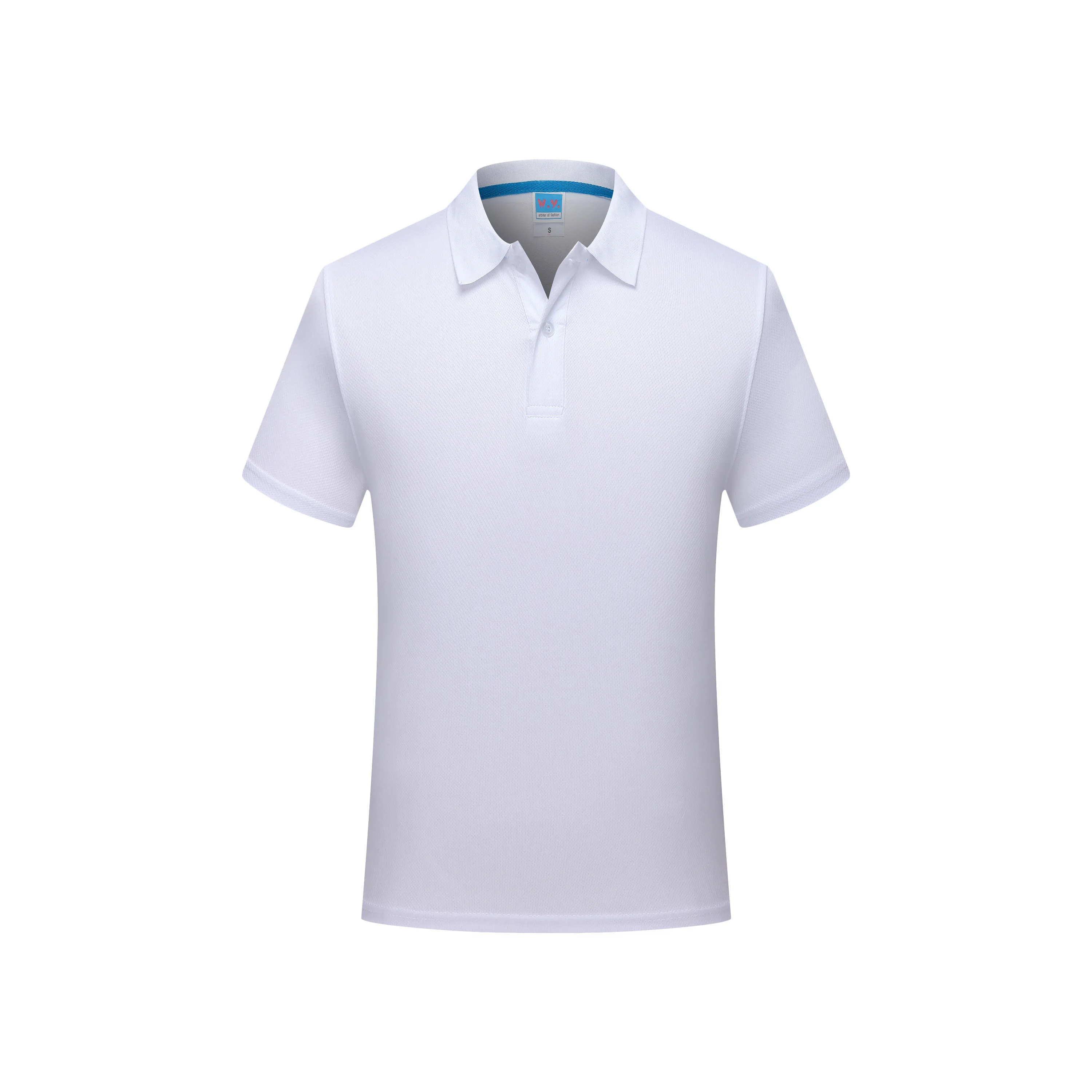 Polo de manga corta con cuello hueco para hombre, camiseta de negocios transpirable, ropa de marca, moda de verano, nuevo