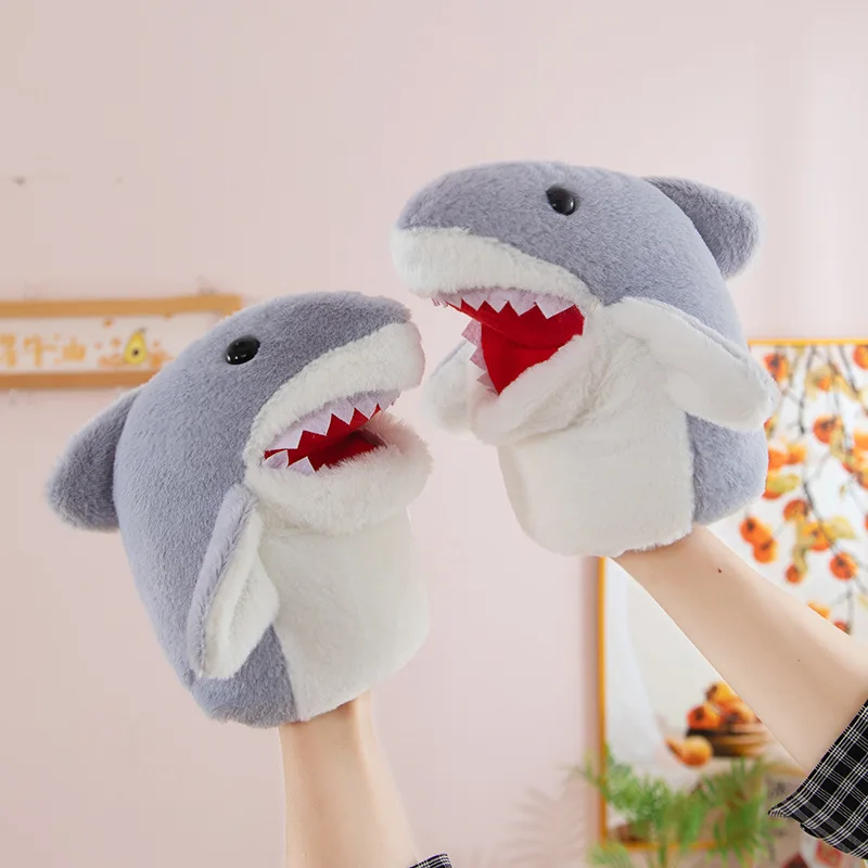 Peluche douce Toy Story, poupée de dessin animé, jouets en peluche, requin gris rose, décoration de fête pour enfants, marionnette à doigt mignonne, cadeau