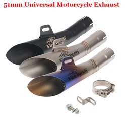 Universal Motorcycle Exhaust Escape Modified Muffler Silencer Pipe Racing GP ATV Motocross For YZF-R6 R25 ER6N MT03 NC700 Z750