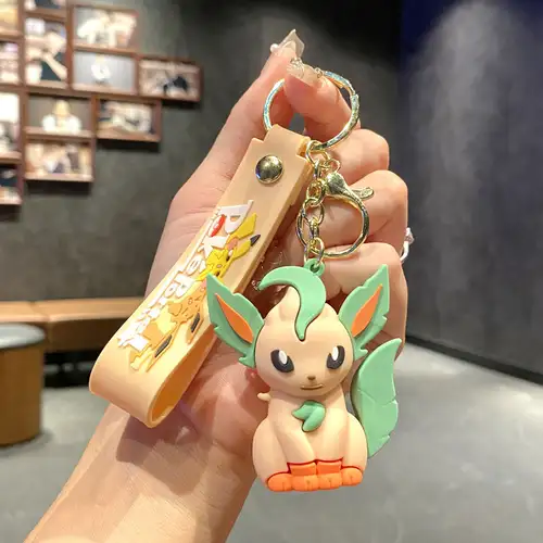 Pokemon Anime Pikachu Keychain Kawaii Eevee Schoolbag Shoulder Bag Pendant Glaceon Flareon Backpack Crossbody Bag Accessories - Image 2