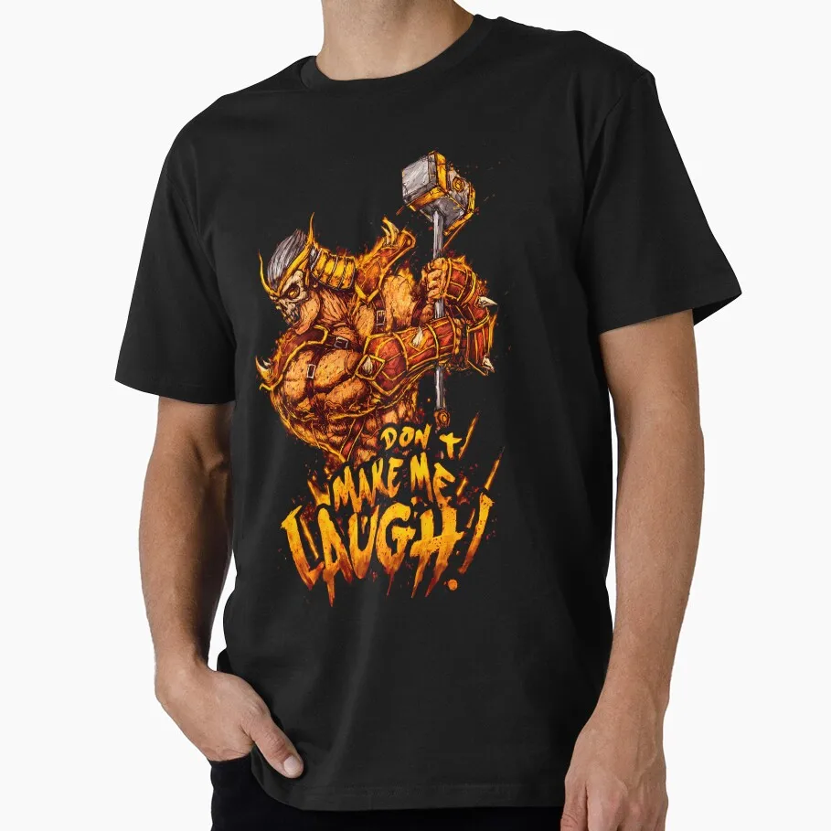 0807 Mortal Kombat Shao Kahn Gift tee for gamer 100% cotton printed Men's Short Sleeve Graphic T-Shirt All size tops S-6XL