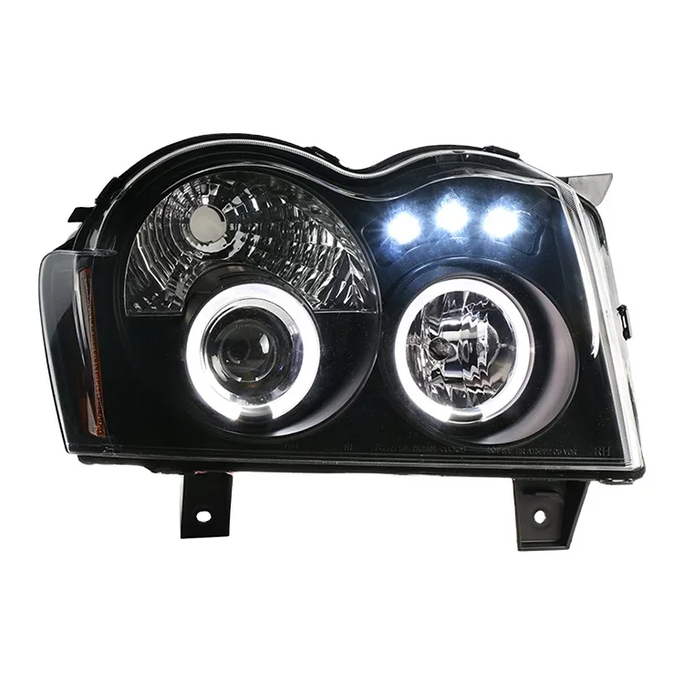 

2005-2008 for Jeep Grand Cherokee LED headlight angle eyes with HID projector