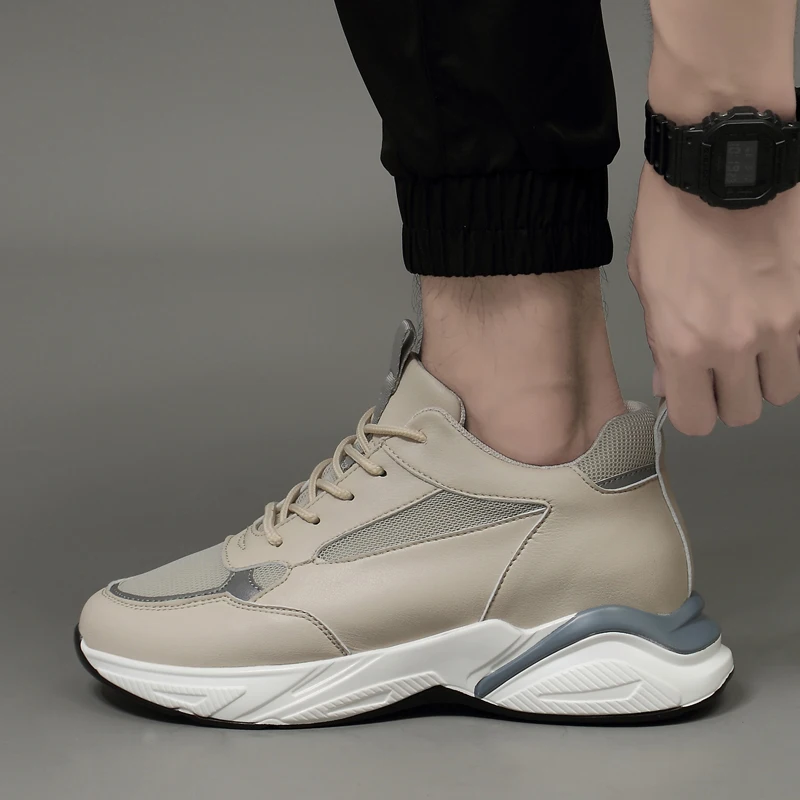 รองเท้าผ้าใบลำลองผู้ชาย ระบายอากาศได้ดี รองเท้าเทรนเนอร์สุดหรู รองเท้าวิ่งแฟชั่น รองเท้าแบบสวมสำหรับผู้ชาย