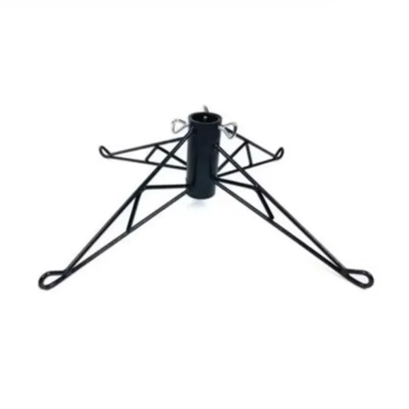 

Green Metal Christmas Tree Stand with Water Bowl Safety Clamp Screw Heavy Duty Real Tree Holder for Holiday Decorations