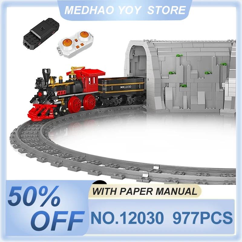 

Mould King 12030 Technical Train Building Blocks Remote Control General Train Model Assembly Toys Bricks Kids Christmas Gifts