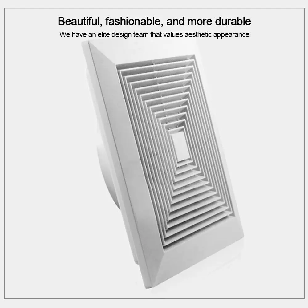 Durable Plastic Grille Air Outlet White Ventilator Cover Ventilation Hood Square Ceiling Vent Ventilation Systems