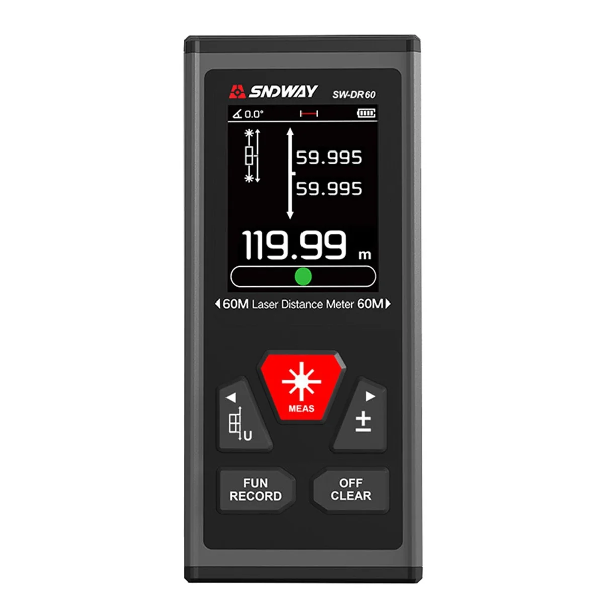 

SWDR60 Bothway Laser Distance Meter Rechargeable Digital Rangefinder Laser Trena Range Finder Electronic Ruler