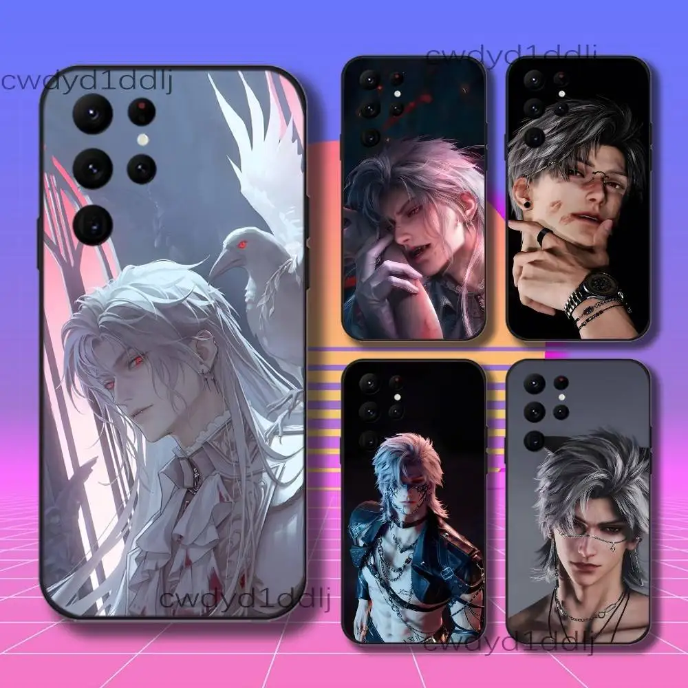 

L-Love And Deep Space Sylus Phone Case For Samsung S10,S21,FE,S21 ,S26,S25,S24,S23,Ultra,S9,S22,Plus Black Shockproof