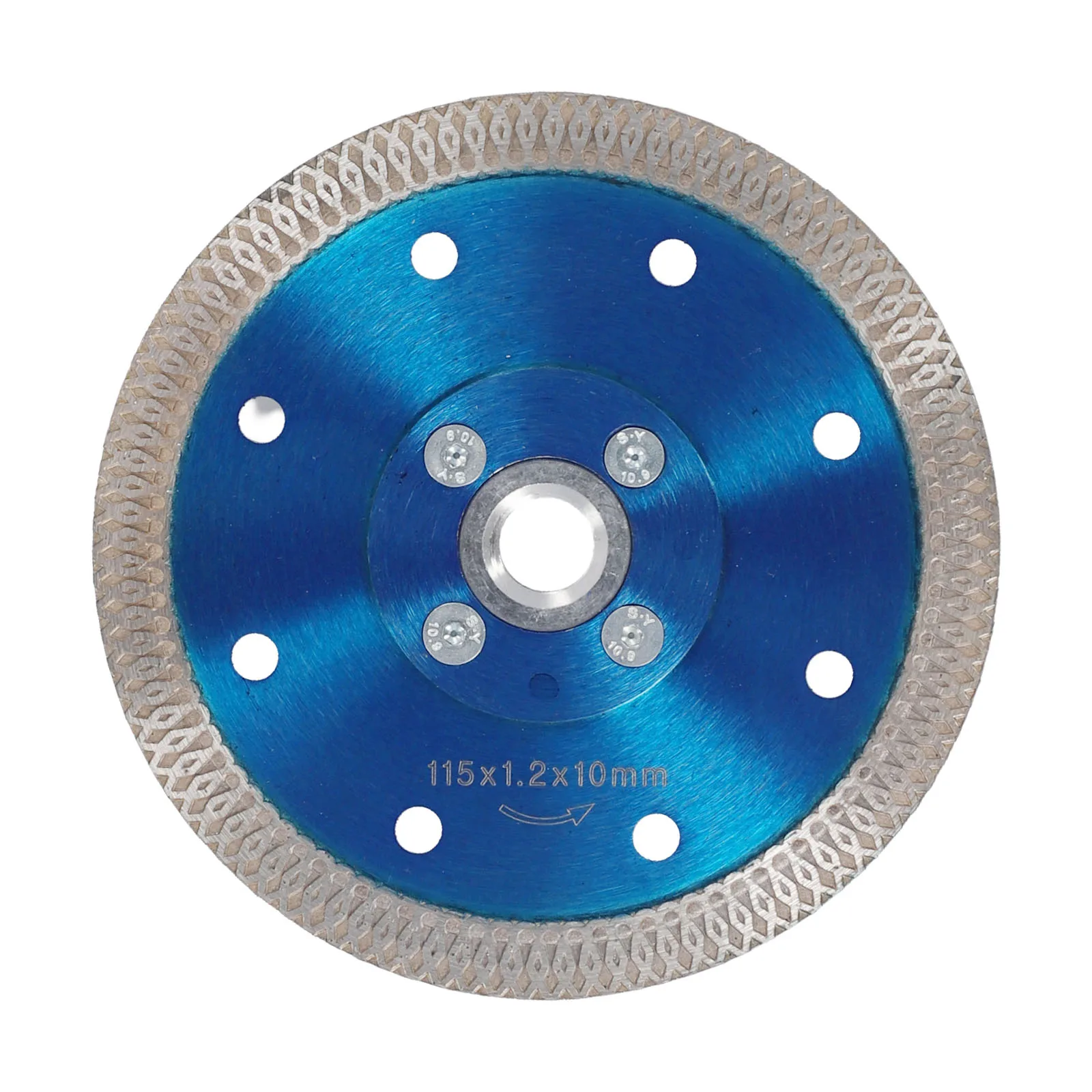 1Pc Lama per sega diamantata con flangia filettata 105/115/125mm Disco da taglio per piastrelle Porcellana Pietra Macchina da taglio Parti di utensili