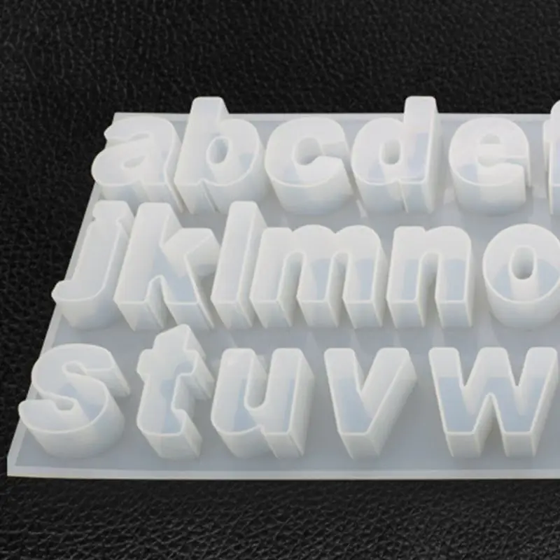 Lowercase English Letters Mold Pendant UV Resin Silicone Molds