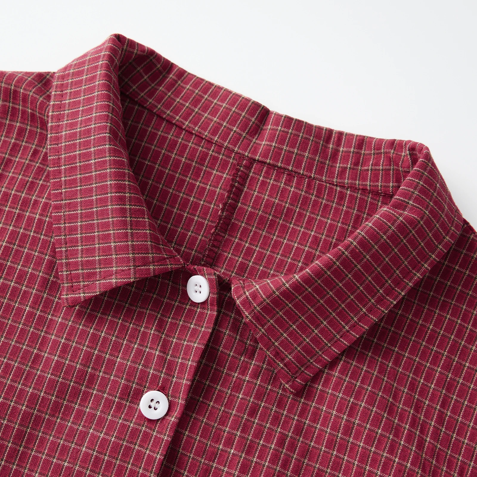 Camisas con botones para mujer Blusa casual de manga larga con estampado de cuadros y corte clásico Blusa de otoño