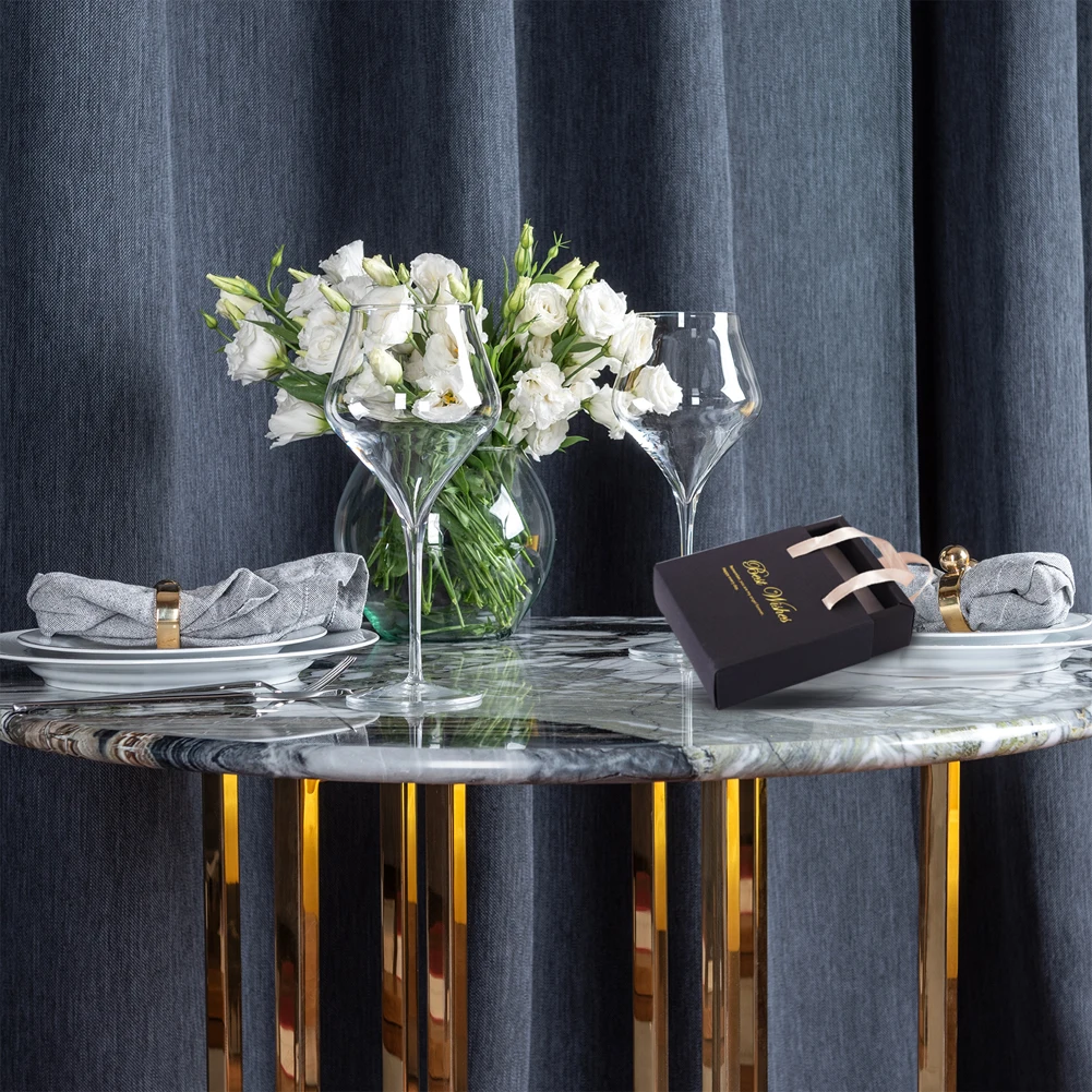 8pcs Ribbon Handles Drawer Paper Jewelry Set Box with Sponge for Necklace Rings Earrings DIY Present Packaging 10.1x10.1x3.6cm