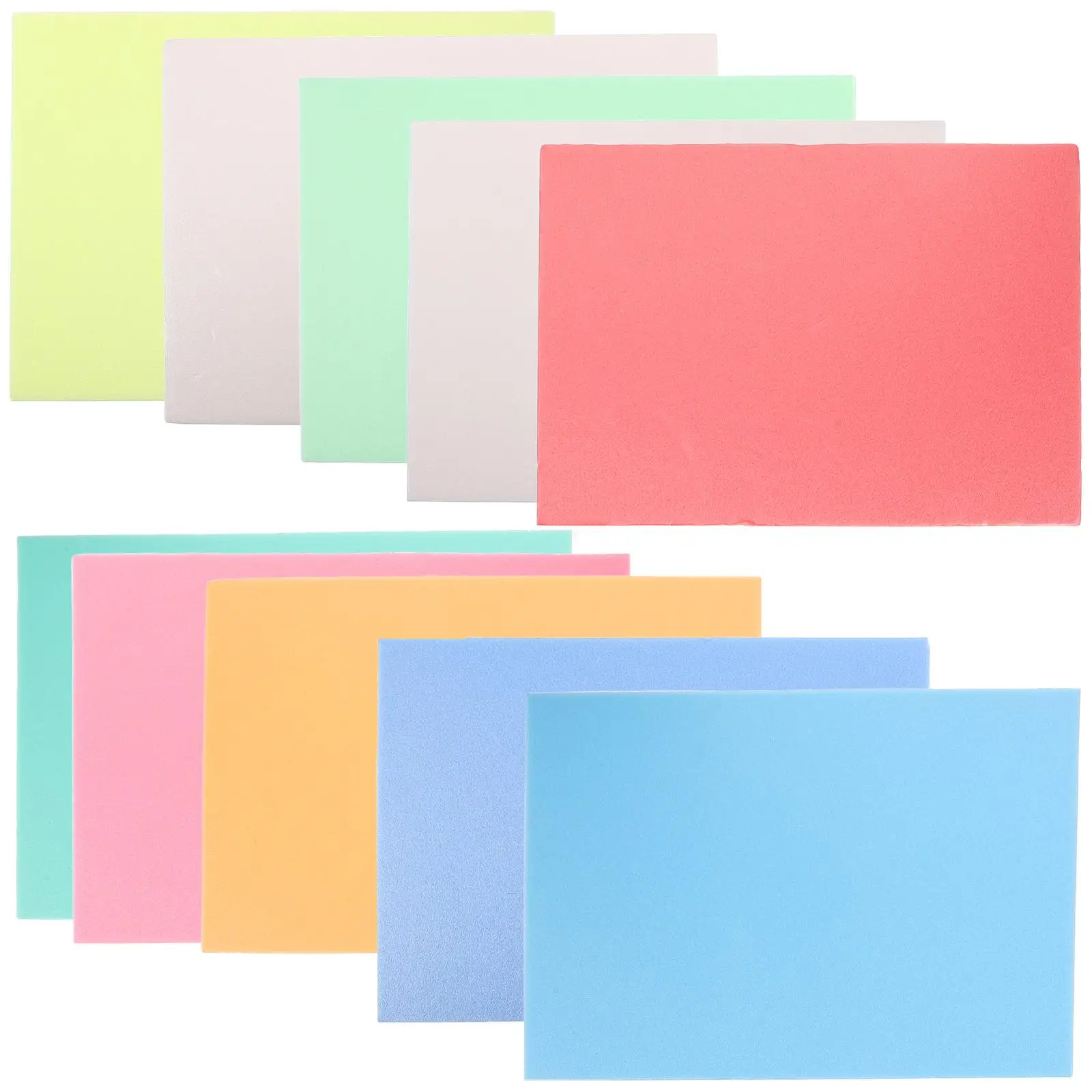 10 Pcs Foam Craft Paper Colored Foam Sheets Kids Craft Easy Cut Supplies Construction Paper DIY Printmaking
