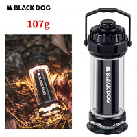 Naturehike BLACKDOG Camping Light USB Rechargeable Lamp 107g Holder 18650 Waterproof IPX4 Flashlight Lantern Outdoor Emergency