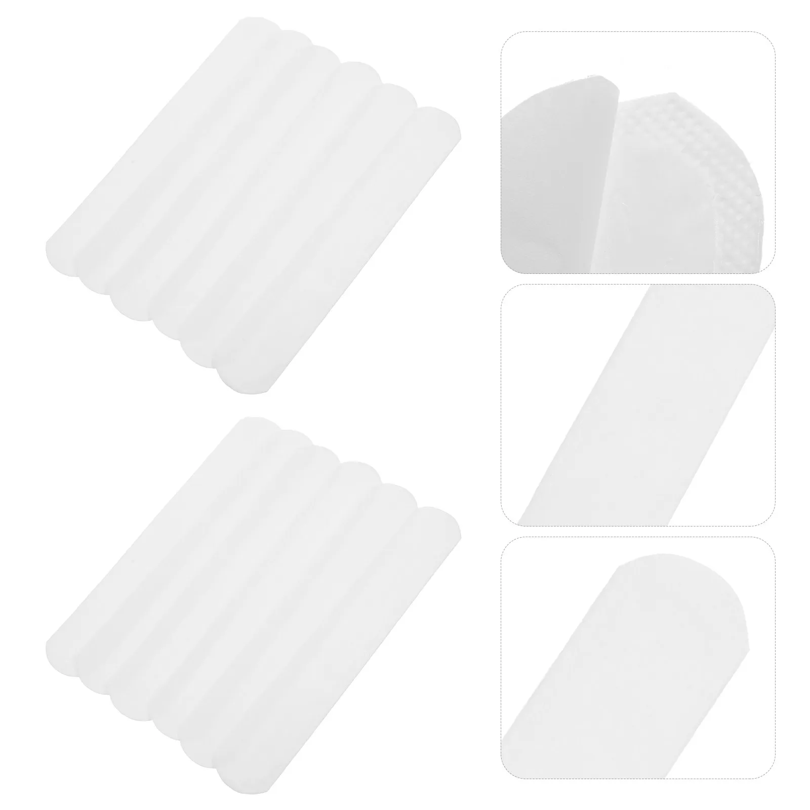 

50Pcs Breathable Sweat Absorption Strips for Hat Collar Liner Adhesive Sweat Pads for Clothing Cuffs Summer Exercise Comfort