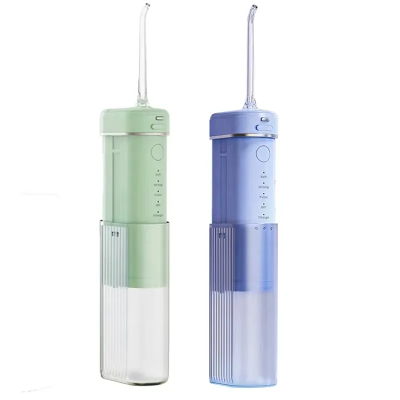 

STLF SIILLK 180ml Portable for Oral Irrigator Latest Teeth Cleaner Jet Nozzle Electric Power Source for Travel Use