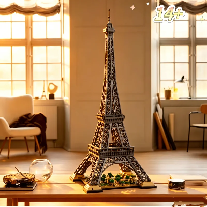 

10001PCS Paris Tower Architecture Model Bricks Kit Brand New Exquisite Landmark Assembly Decor Premium Creative Toys Party Gifts