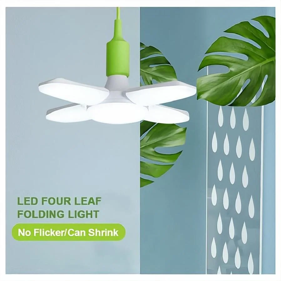 Imagem -02 - Lâmpada Led Ventilador Lâmina Lâmpada de Temporização Ac85v265v 38w Dobrável Led Lâmpada Lampada para Casa Luz Teto com Controle Remoto E27