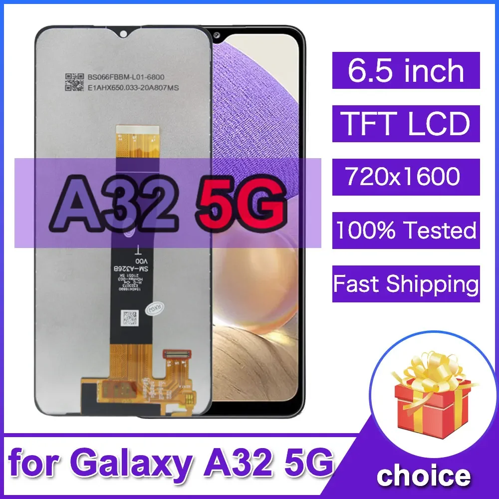 6.5" LCD for Samsung Galaxy A32 5G Display Touch Screen Digitizer Assembly for A326B A326U A326W A326U1 A326K S326DL Display
