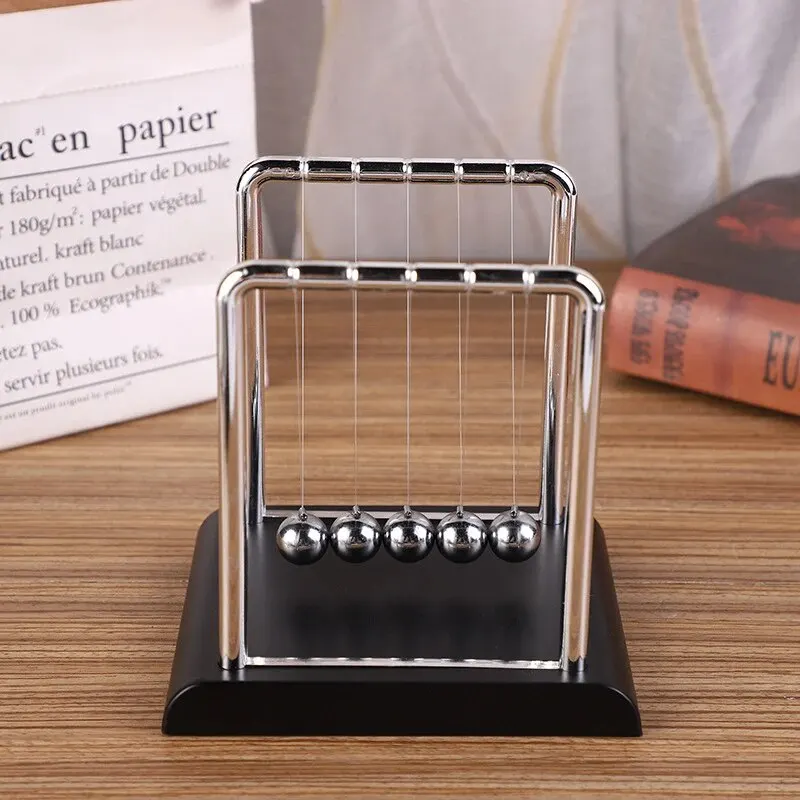 Newton\'s Cradle Balance Steel Ball Teaching Supplies Physics Science Pendulum Desktop Toys Stress Relief Gifts Home Decoration