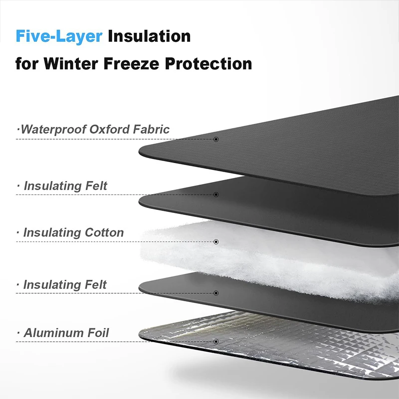 

Faucet Anti-Freeze Cover For Winter Warmth Frost-proof Insulated Tap Wrap Reusable Protector Durable Freeze Resistance