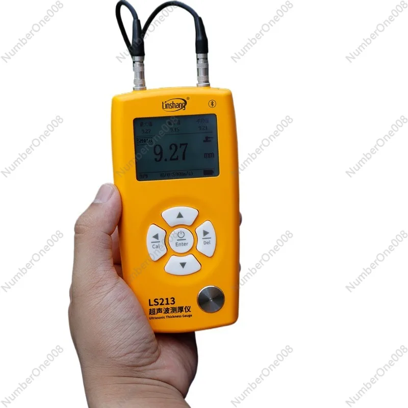 Ultrasonic thickness gauge LS213 metal thickness gauge 0.8-350mm steel plate aluminum copper plastic glass thickness gauge