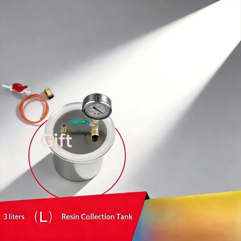 3L Vacuum Resin Collector Pot, Resin Degassing Drying Chamber for Vacuum Resin Infusion Processing