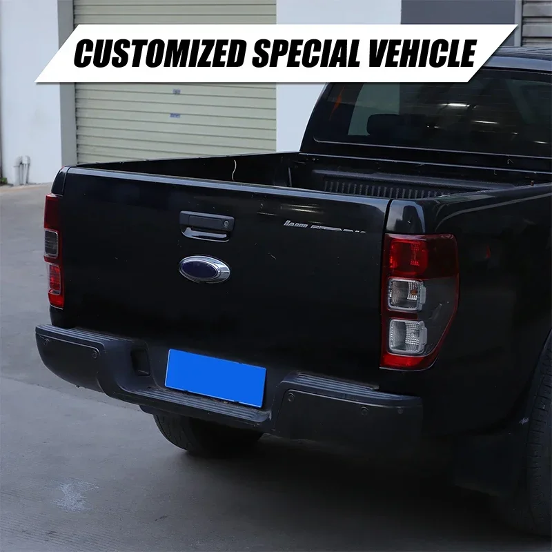 

For Ford Ranger Wildtrak T7 T8 2015-2021 PVC Black Car Rear Logo Sticker Trim Car Accessories