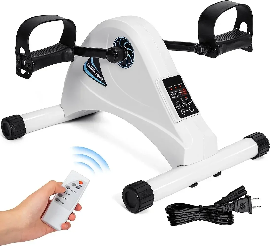 

A Motorized Mini Exercise Bike Pedal Exerciser for Seniors Rehab Training, Electric Under Desk Bike Pedal Exerciser for Arm