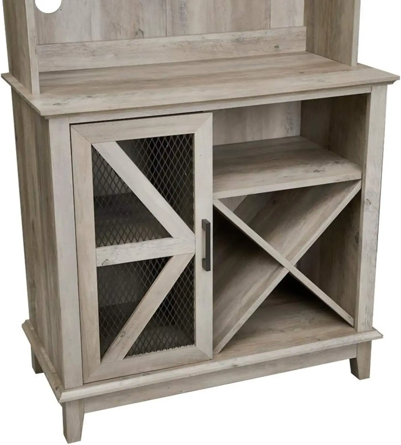 Alto Multi-funcional Wine Cabinet com Microondas Stand e Armazenamento, Cozinha Despensa, Coffee Bar Aparador, Alta Qualidade, 72"