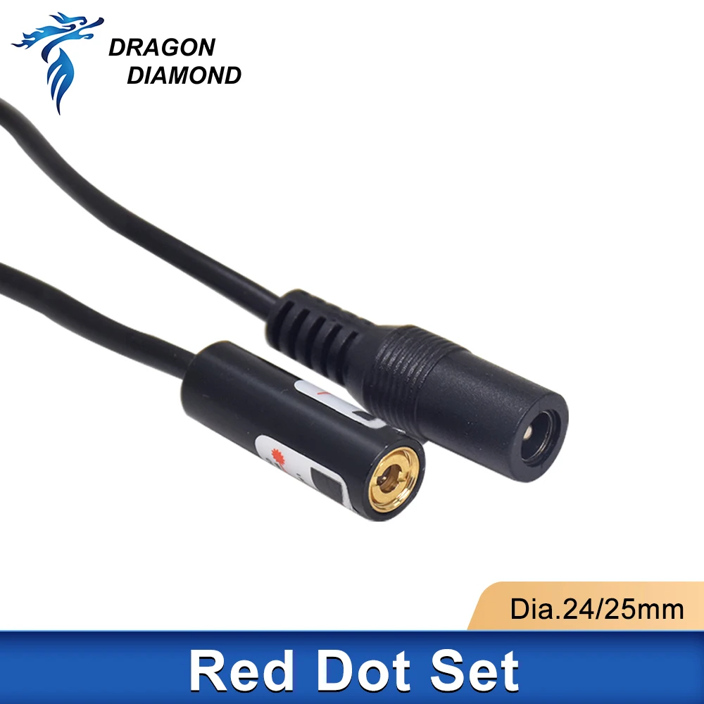 Red Dot Set Positioning Diode Module Laser Engraver Dia.24/25mm DC 5V For DIY Co2 Laser Head