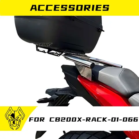 MTKRACING Staffa per scatola superiore per HONDA CB200X 2021-2025 Portapacchi posteriore Portapacchi per scatola posteriore Kit portapacchi