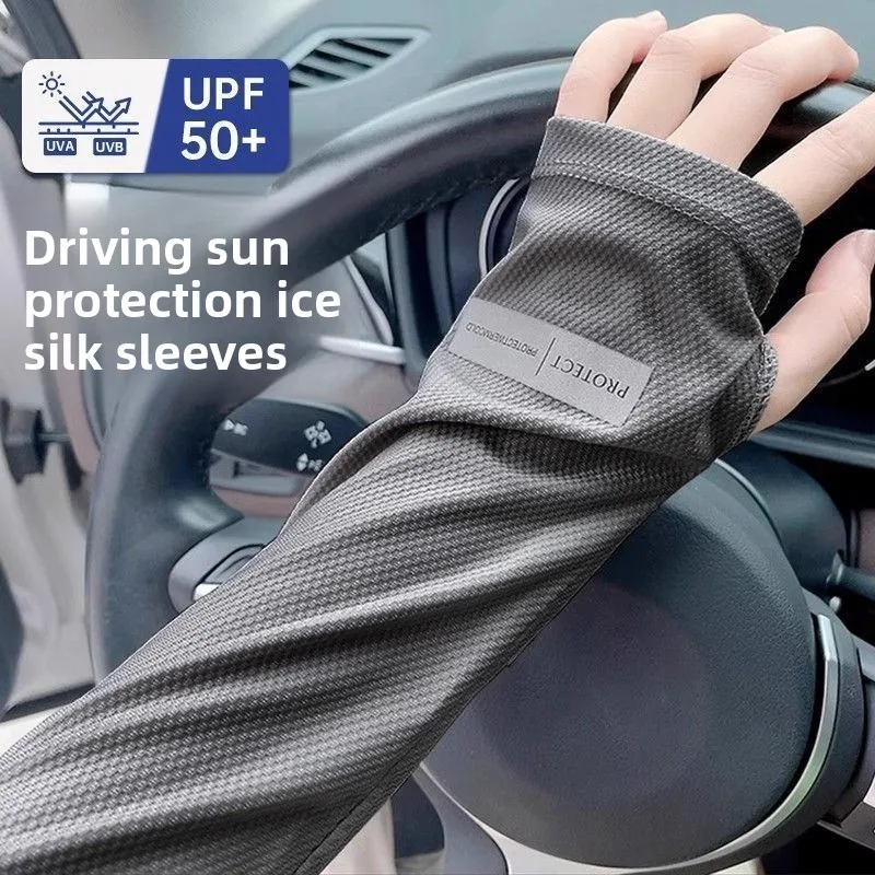 manga-protetora-solar-de-seda-gelada-para-verao-unissex-para-dirigir-e-pedalar-resistente-a-raios-uv-respiravel-fina-protetor-de-braco-ice-sleeve