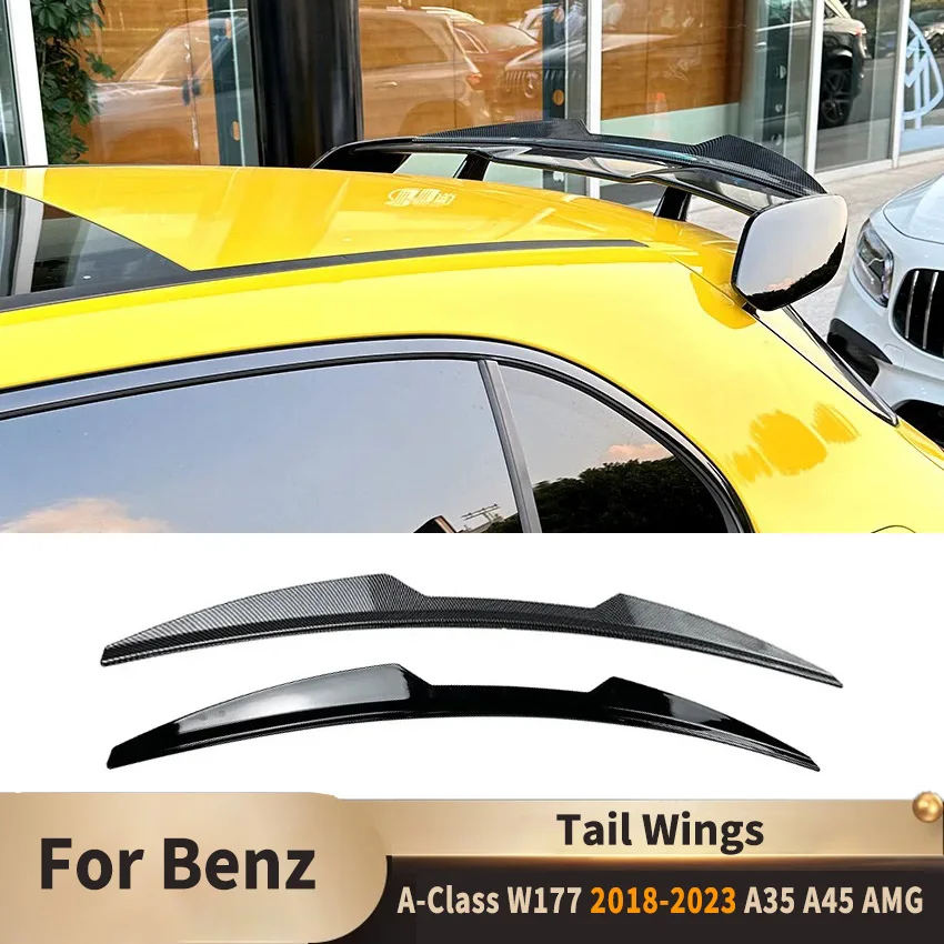 

Rear Roof Lip Spoiler Tail Wings for Mercedes A-Class W177 2018-2023 A35 A45 AMG Body Kit Rear Trunk Wing Lid Cars Accessories